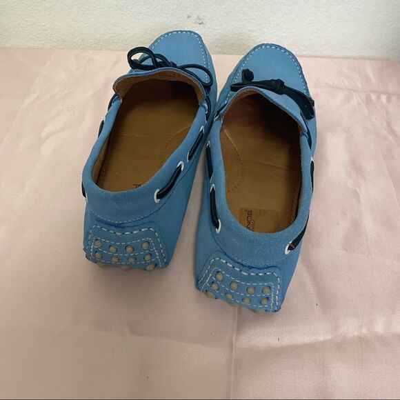 Mike Konos Blue Suede  Loafers Moccasins 11.5 main image 6